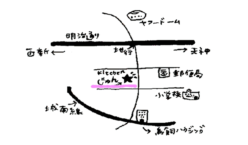 キッチンじゅんの所在地