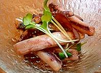 お酒のおつまみに最適イカの小鉢です