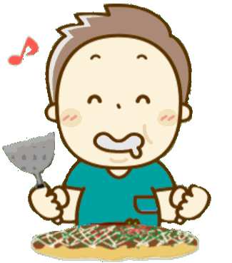 キッチンじゅんのおいしいお好み焼きです